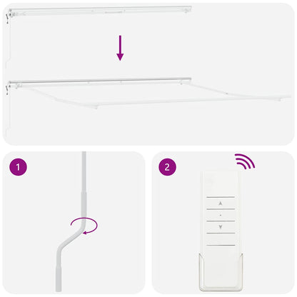 Estrutura de Toldo Branco 500 × 350 cm Alumínio