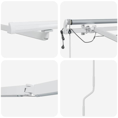 Estrutura de Toldo Branco 500 × 300 cm Alumínio