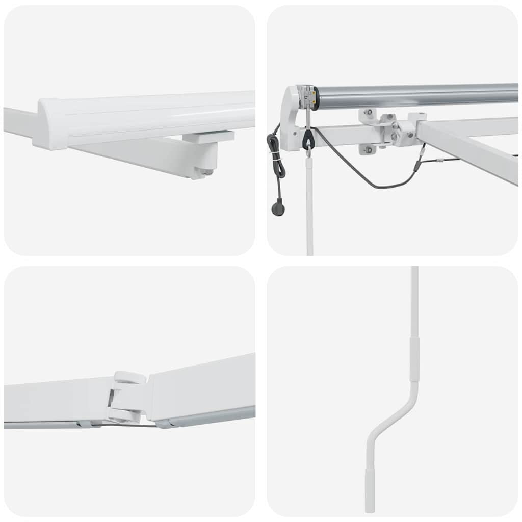 Estrutura de Toldo Branco 600 × 350 cm Alumínio