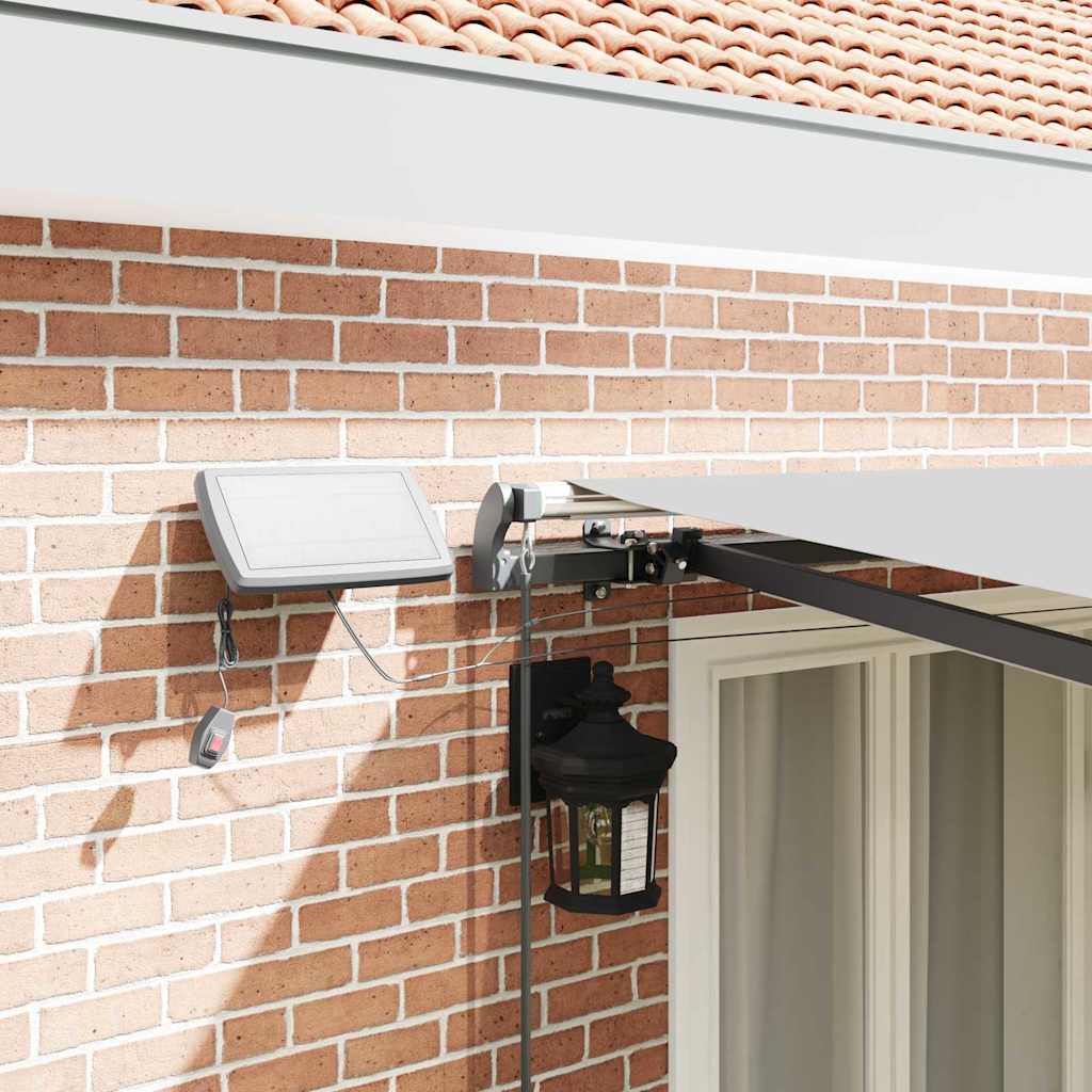 Estrutura de Toldo Manual Antracite 500 × 350 cm Alumínio