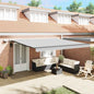 Estrutura de Toldo Manual Antracite 500 × 350 cm Alumínio