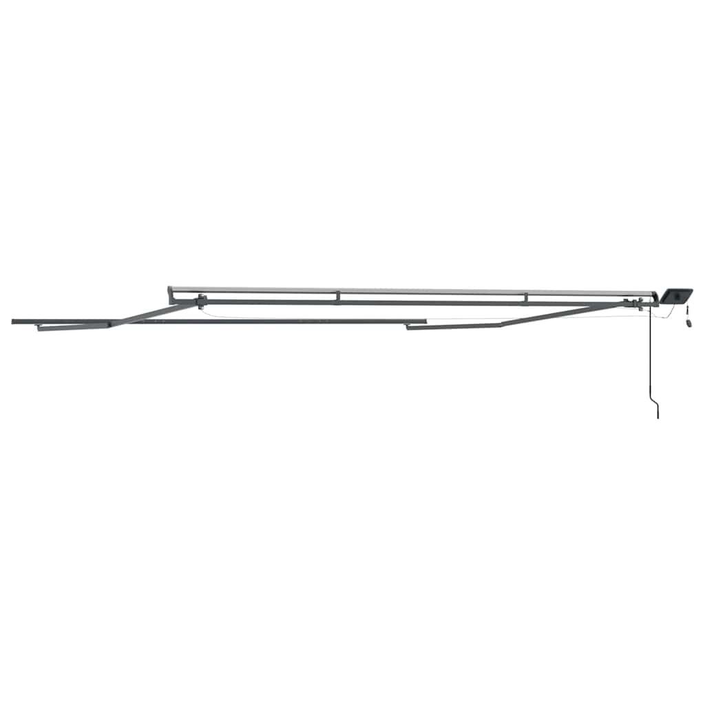 Estrutura de Toldo Manual Antracite 500 × 350 cm Alumínio