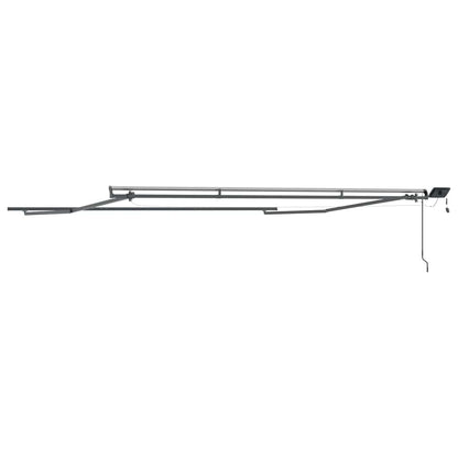 Estrutura de Toldo Manual Antracite 500 × 350 cm Alumínio