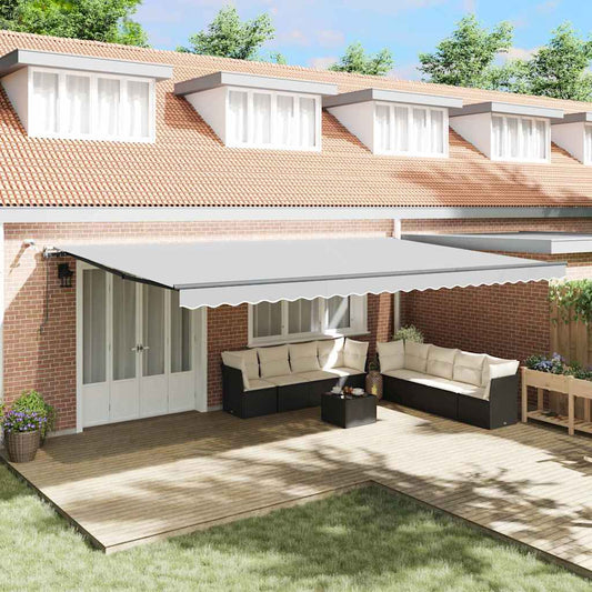 Estrutura de Toldo Antracite 600 × 350 cm Alumínio