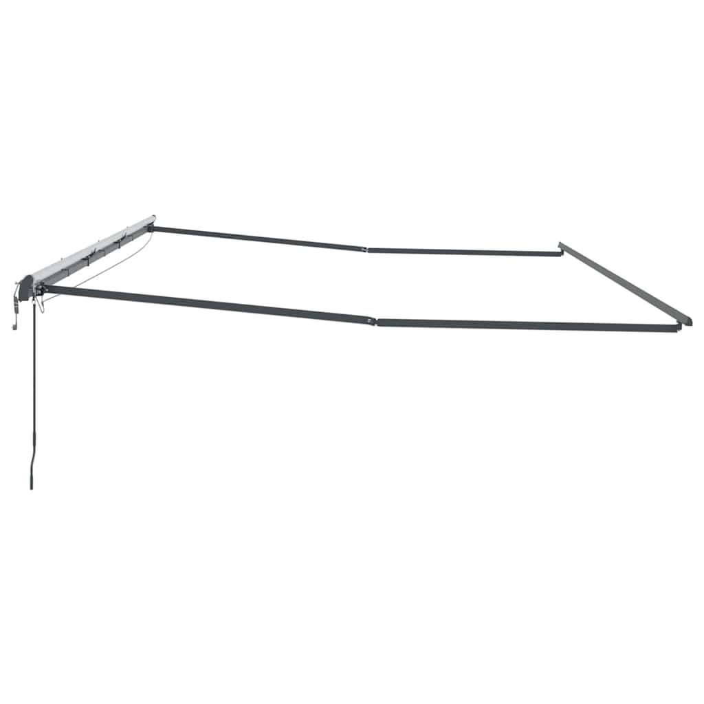 Estrutura de Toldo Antracite 600 × 350 cm Alumínio