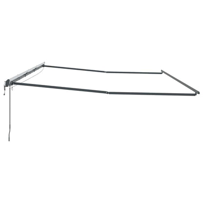 Estrutura de Toldo Antracite 600 × 350 cm Alumínio