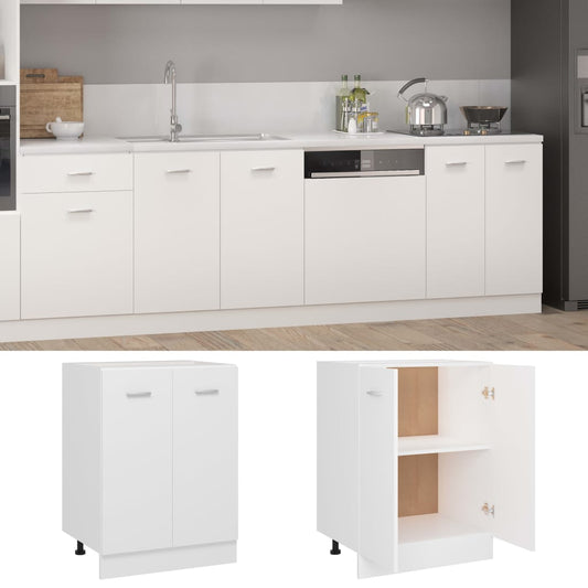 Armário inferior “Lyon” 60x46x81,5cm derivados madeira branco