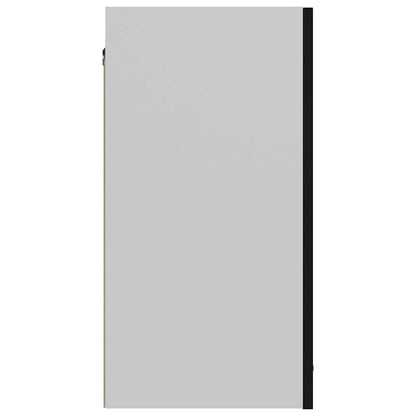 Armário de parede “Lyon” 60x31x60 cm derivados de madeira preto