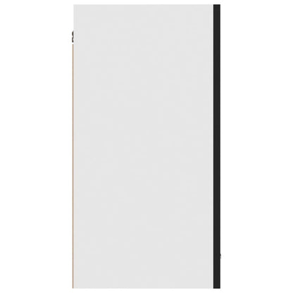 Armário de parede “Lyon” 80x31x60 cm derivados de madeira preto