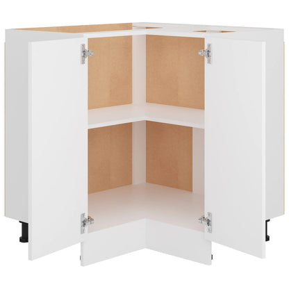 Armário inferior de canto “Lyon” 75,5x75,5x81,5cm branco