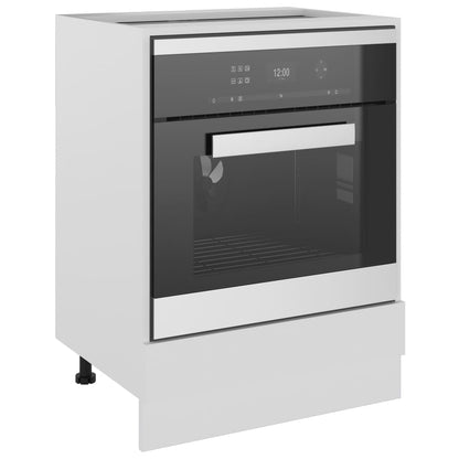 Armário para forno "Riga" 60x46x81,5cm derivados madeira branco