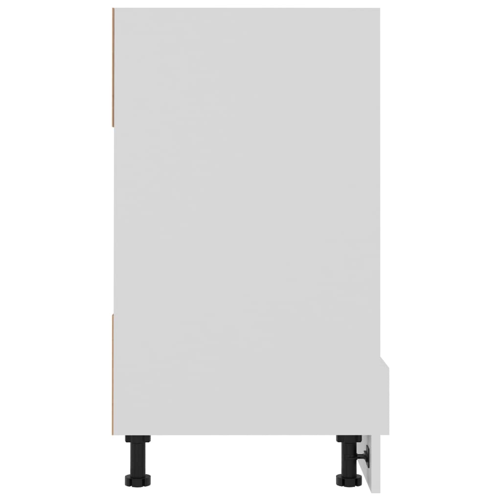 Armário para forno "Riga" 60x46x81,5cm derivados madeira branco
