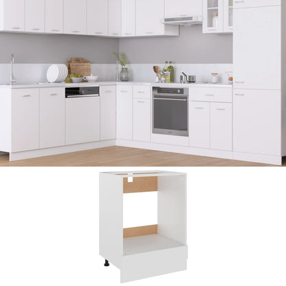 Armário para forno "Riga" 60x46x81,5cm derivados madeira branco