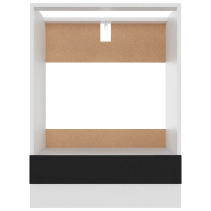Armário para forno "Riga" 60x46x81,5 cm derivados madeira preto
