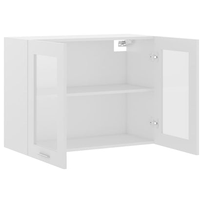 Armário de parede c/ vidro “Lyon” 80x31x60 cm branco