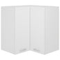 Armário de canto parede “Lyon” 57x57x60 cm branco branco