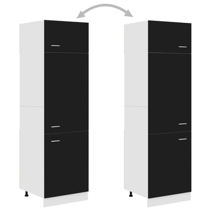 Armário para frigorífico “Lyon” 60x57x207cm preto