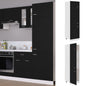 Armário para frigorífico “Lyon” 60x57x207cm preto