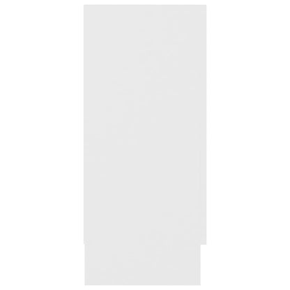 Armário vitrine 120x30,5x70 cm derivados de madeira branco