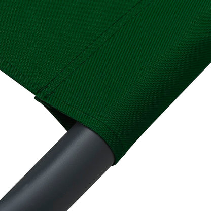 Espreguiçadeira jardim com toldo verde