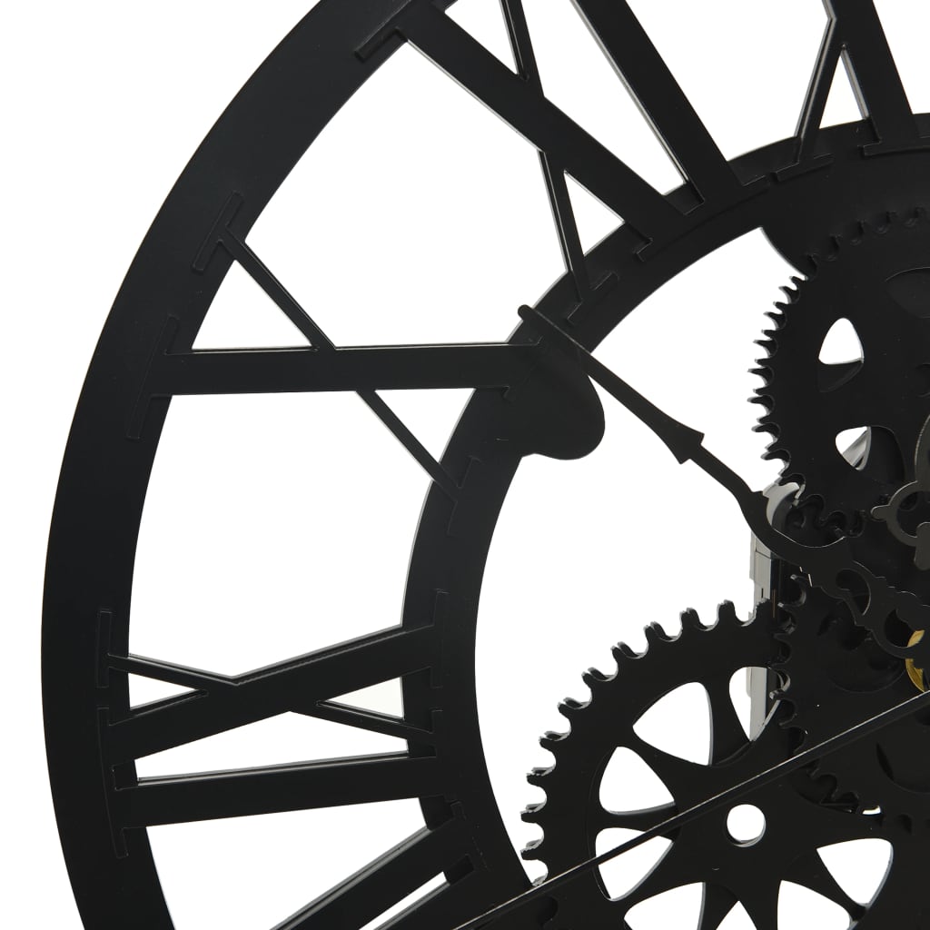 Relógio de parede 30 cm acrílico preto