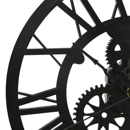 Relógio de parede 30 cm acrílico preto