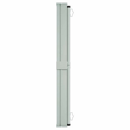 Toldo lateral retrátil para pátio 140x600 cm castanho