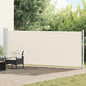 Toldo lateral retrátil para pátio 600x160 cm cor creme