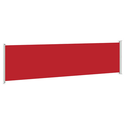 Toldo lateral retrátil para pátio 600x160 cm vermelho