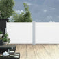 Toldo lateral retrátil para pátio 170x1200 cm creme