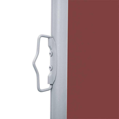Toldo lateral retrátil para pátio 170x1200 cm castanho