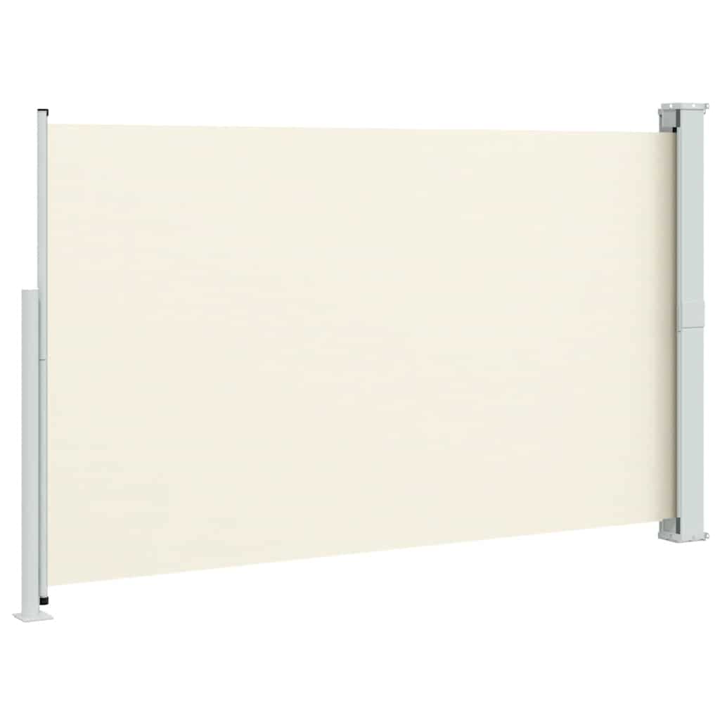 Toldo lateral retrátil para pátio 180x300 cm creme