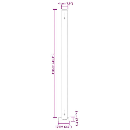 Toldo lateral retrátil para pátio 180x300 cm creme
