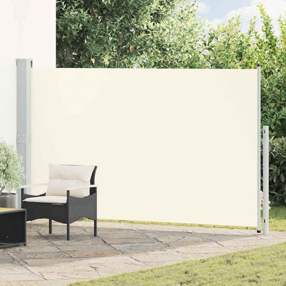Toldo lateral retrátil para pátio 180x300 cm creme