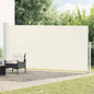 Toldo lateral retrátil para pátio 180x500 cm creme