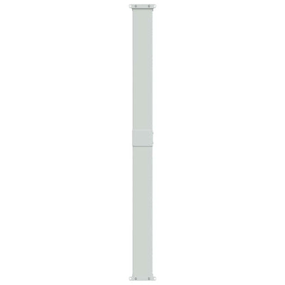 Toldo lateral retrátil para pátio 180x500 cm castanho