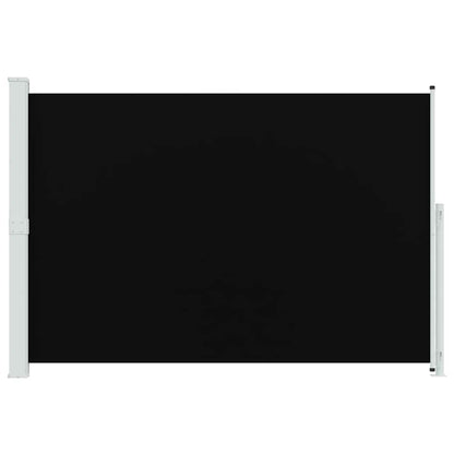 Toldo lateral retrátil para pátio 200x300 cm preto