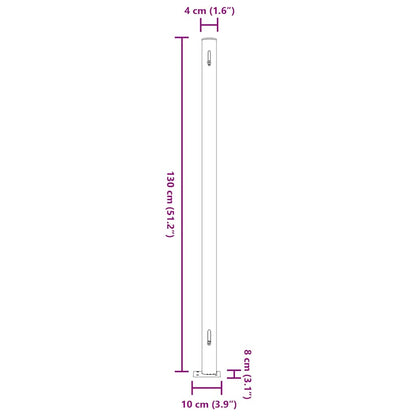 Toldo lateral retrátil para pátio 220x300 cm preto