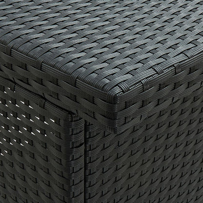 3 pcs conjunto de bar vime PE preto