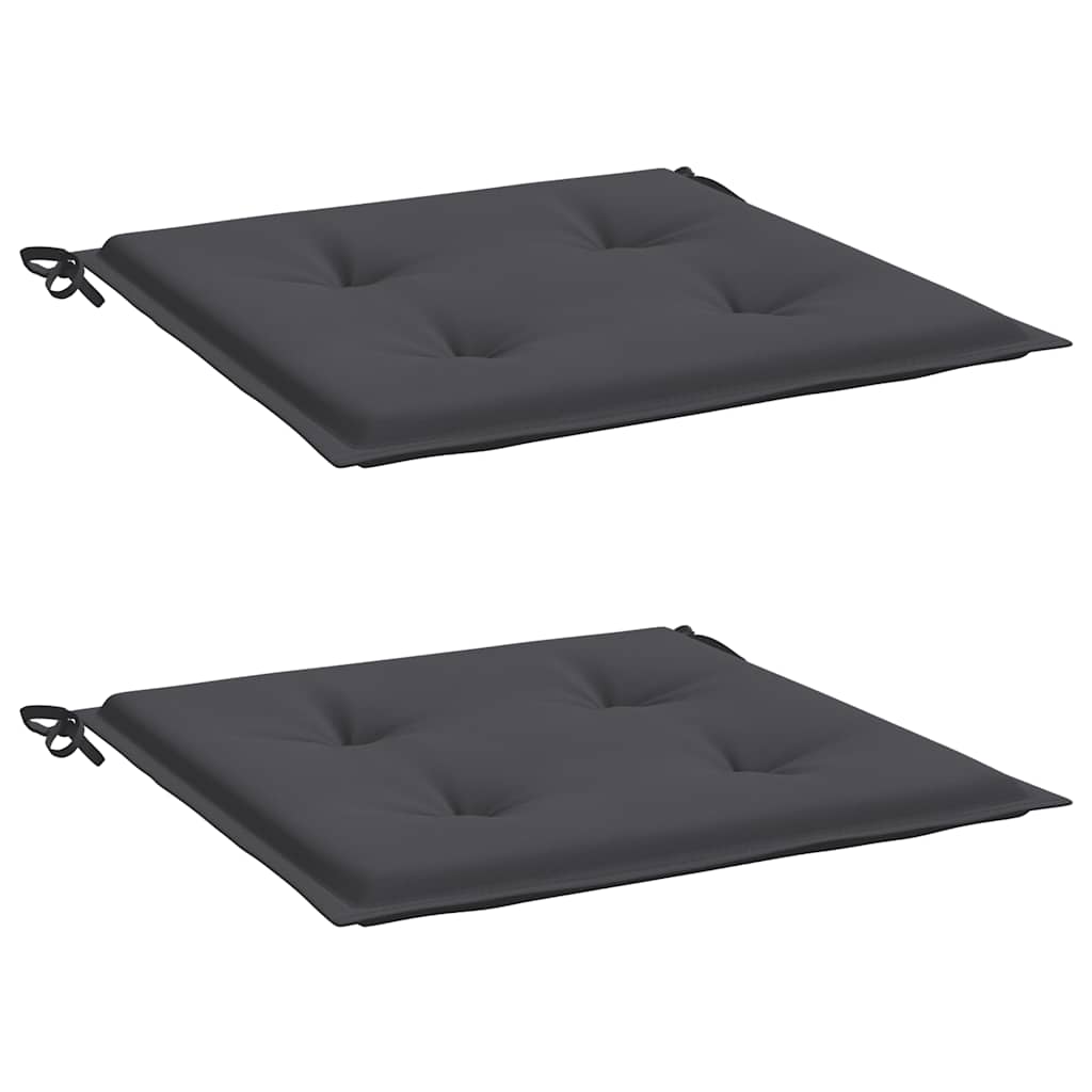 Almofadões p/ cadeiras jardim 2pcs 40x40x4 cm oxford antracite