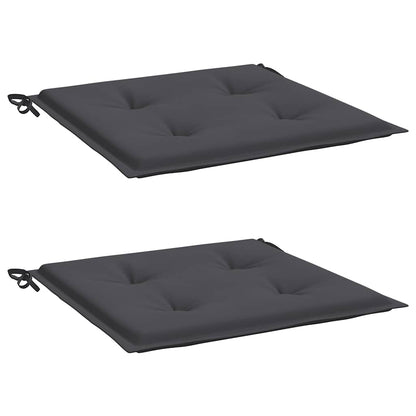 Almofadões p/ cadeiras jardim 2pcs 40x40x4 cm oxford antracite