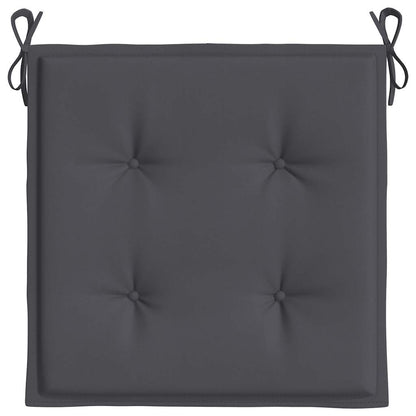 Almofadões p/ cadeiras jardim 6pcs 40x40x4 cm oxford antracite