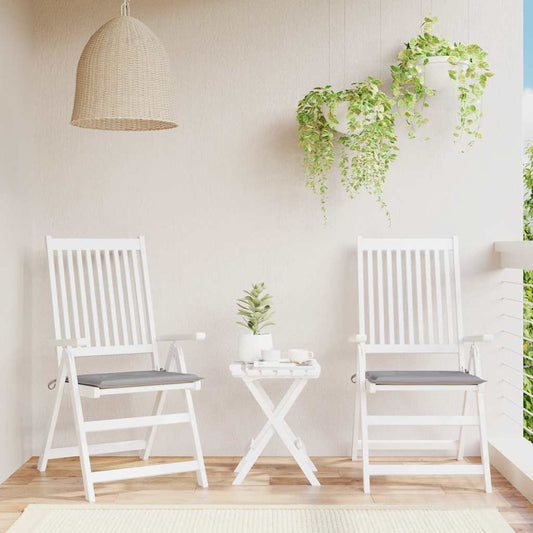 Almofadões p/ cadeiras jardim 2pcs 40x40x4 cm oxford cinza