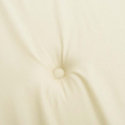 Almofadões p/ cadeiras jardim 6pcs 40x40x4 cm oxford cor creme