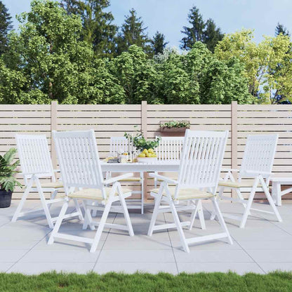 Almofadões p/ cadeiras jardim 6pcs 40x40x4 cm oxford cor creme