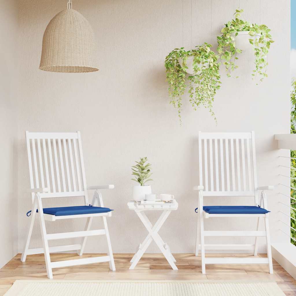 Almofadões p/ cadeiras jardim 2 pcs 40x40x4 cm oxford azul real