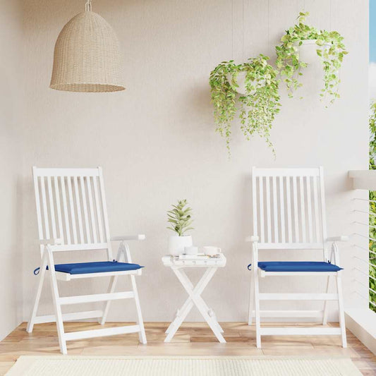 Almofadões p/ cadeiras jardim 2 pcs 40x40x4 cm oxford azul real