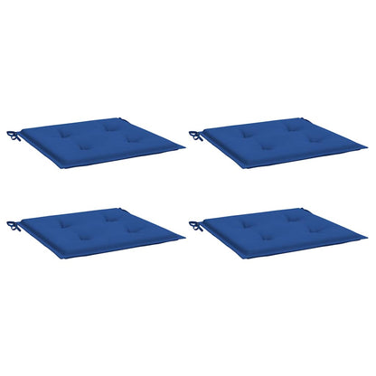 Almofadões p/ cadeiras jardim 4 pcs 40x40x4 cm oxford azul real