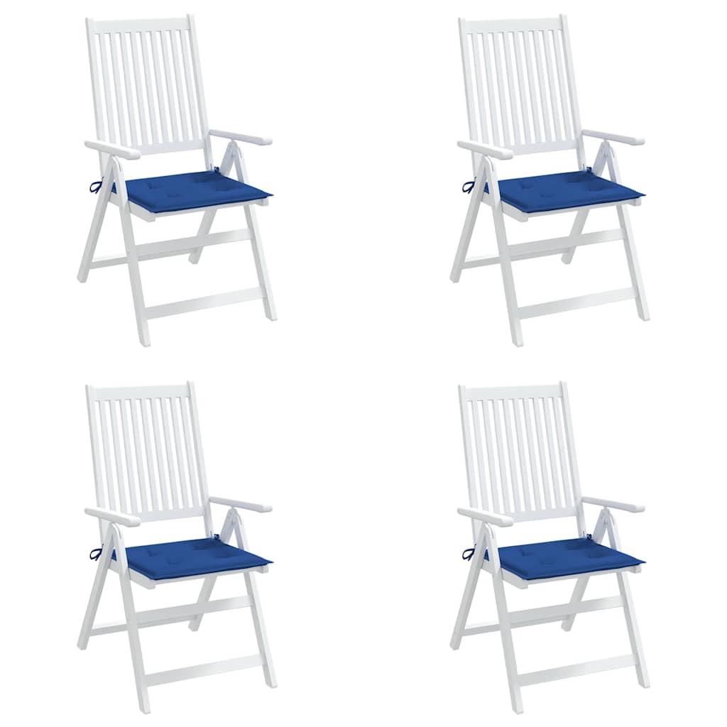 Almofadões p/ cadeiras jardim 4 pcs 40x40x4 cm oxford azul real