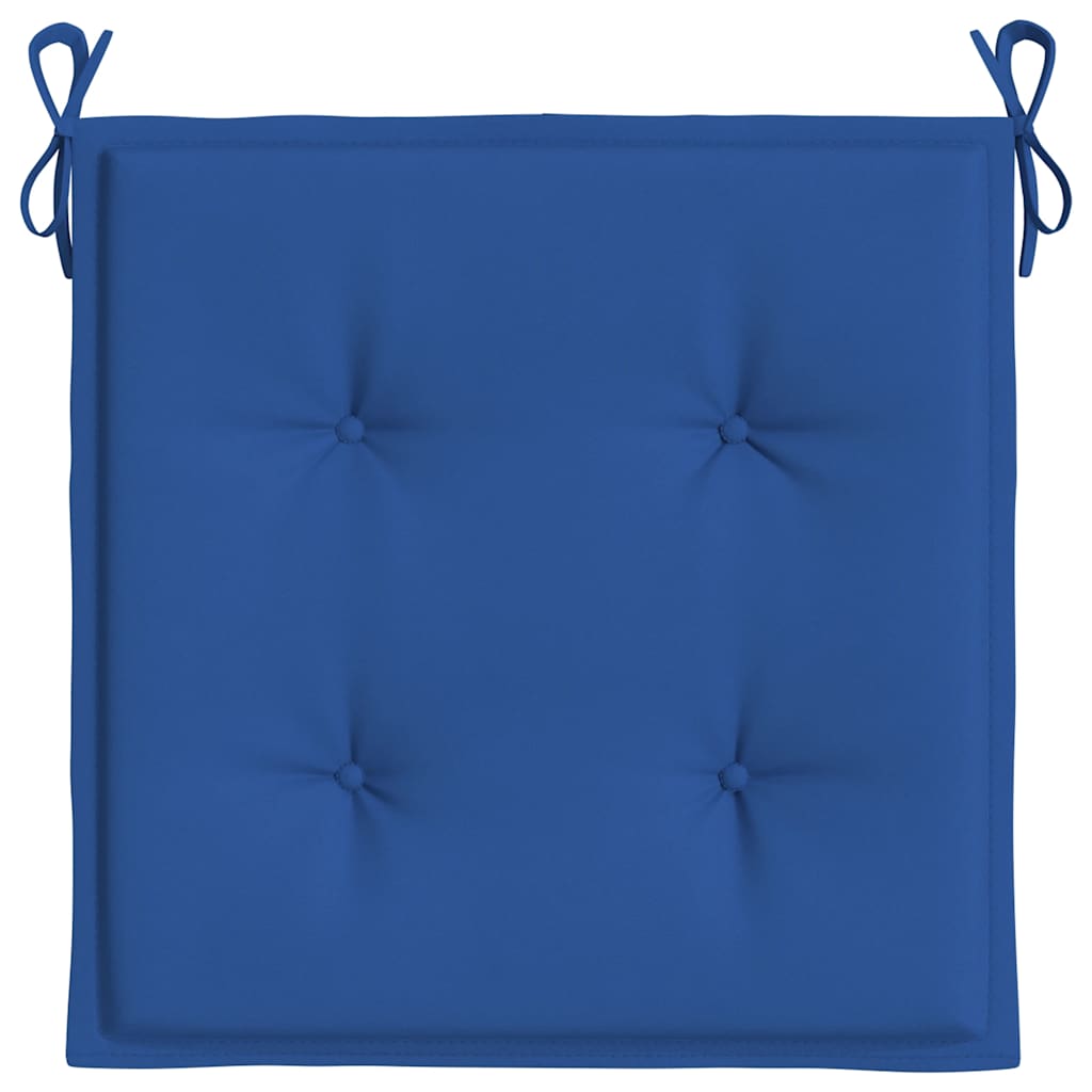 Almofadões p/ cadeiras jardim 4 pcs 40x40x4 cm oxford azul real